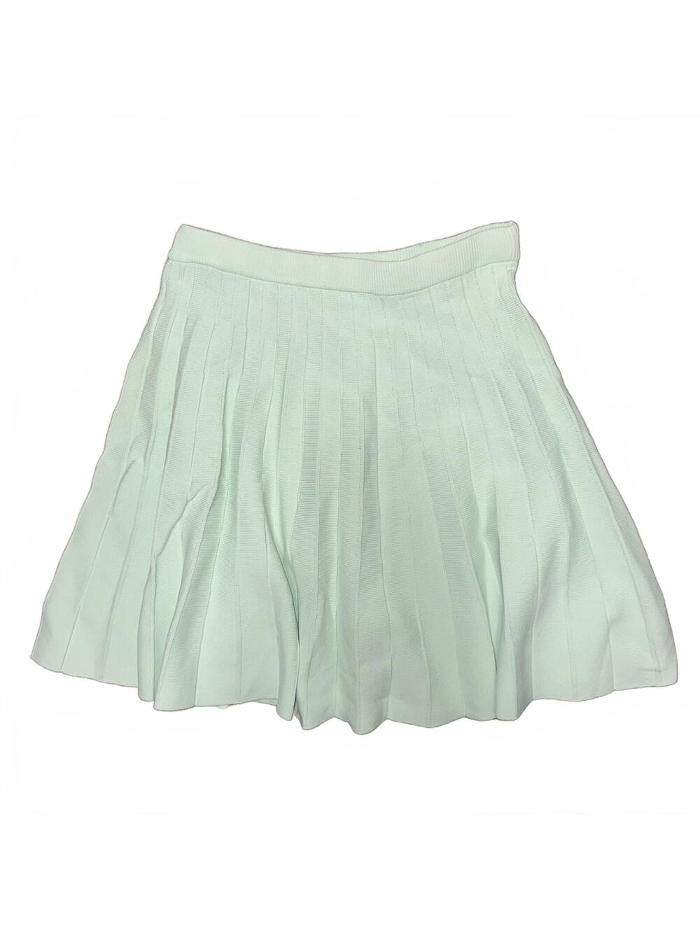 a new day XS Pleated Knit Skirt Light Mint Green